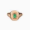 Emerald Baguette Pinky Ring