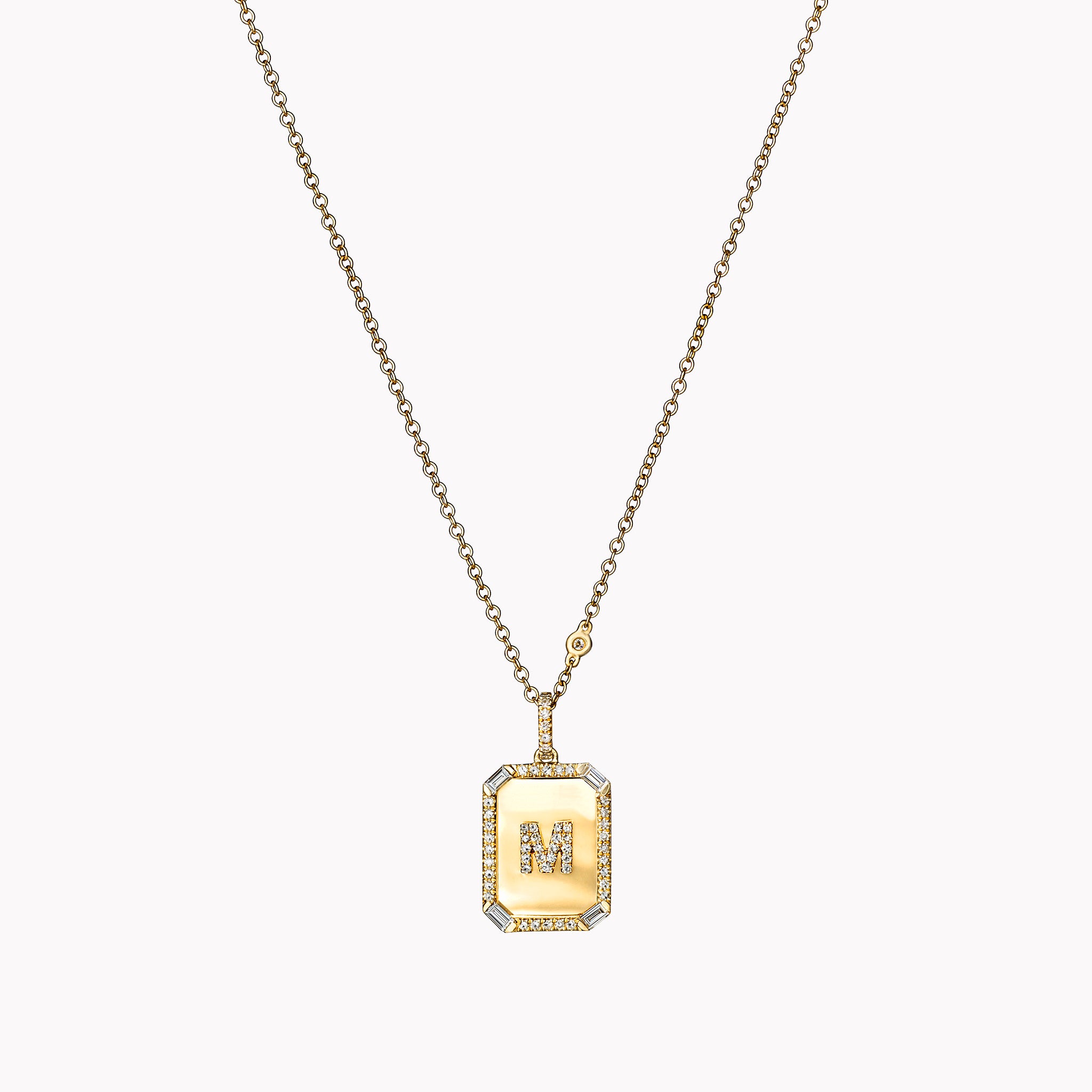 Mini Initial Nameplate Necklace