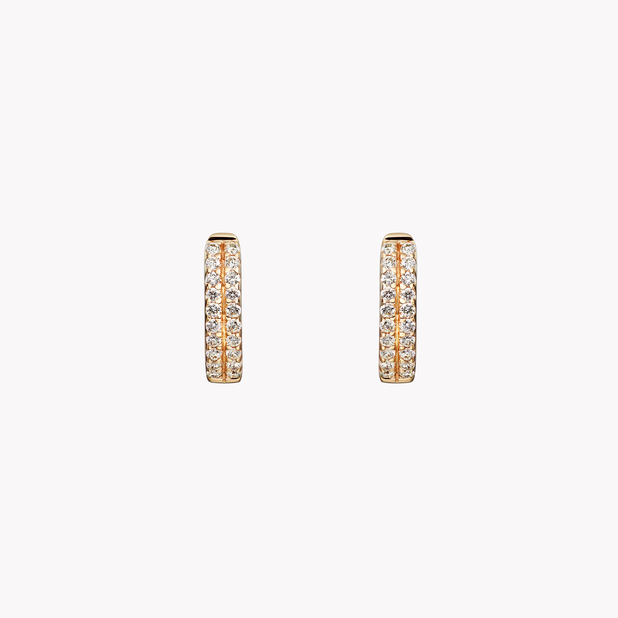 Diamond Pavé Huggie Earrings