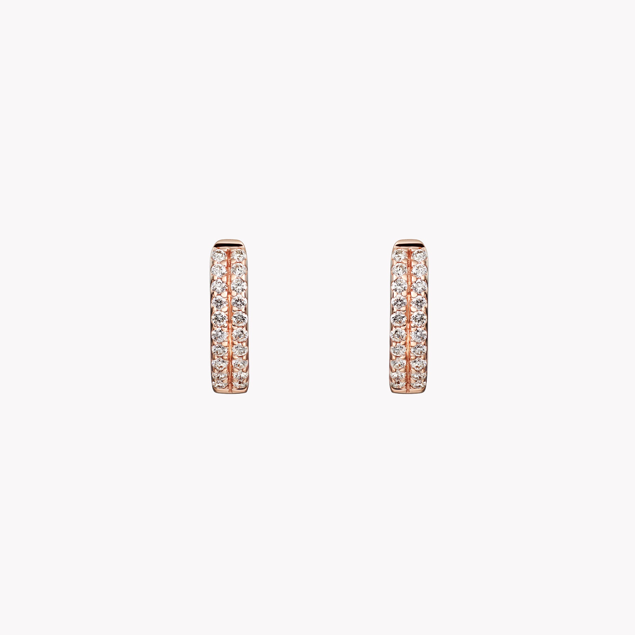 Diamond Pavé Huggie Earrings