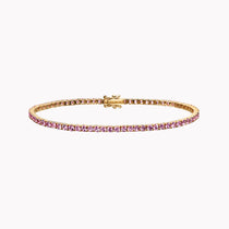Medium Pink Sapphire Tennis Bracelet