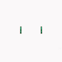 Gemma Emerald Studs
