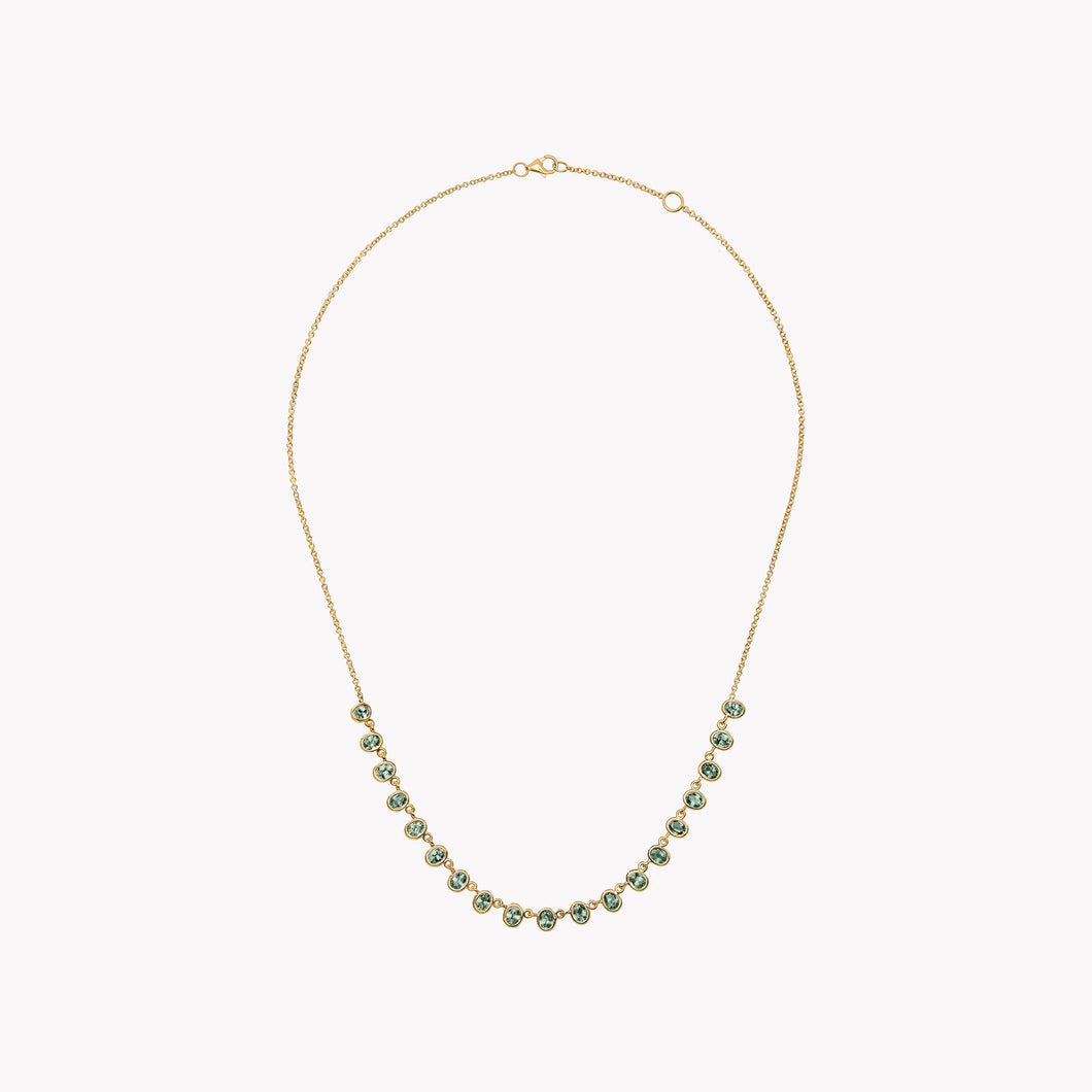 The Petite Lena Green Sapphire Necklace