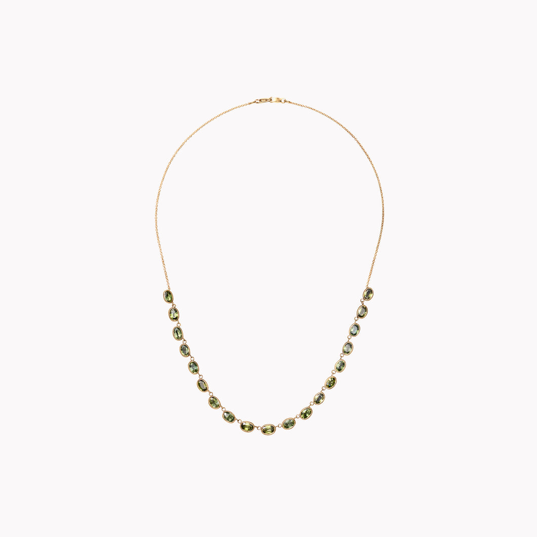 The Lena Oval Sapphire Necklace