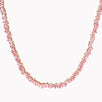 Classic Pink Sapphire Tennis Necklace